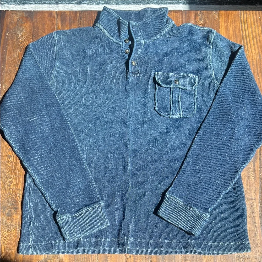Lucky Brand Indigo Knit Pullover - Picture 1 of 6